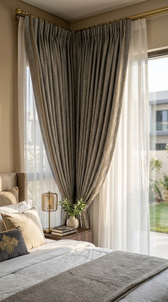 Curtains in Al Warqa Villas