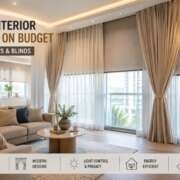 Affordable Home Interior Upgrade on Budget with Curtains & Blinds