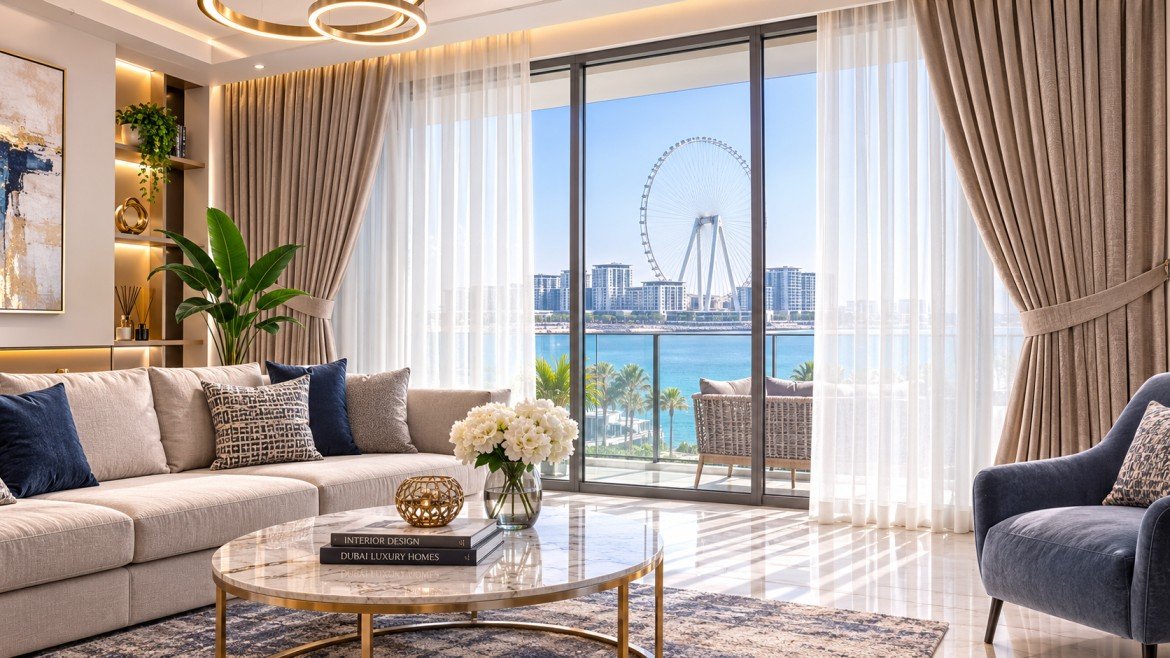 Curtain Shop in Bluewaters | Custom Curtains & Blinds Dubai