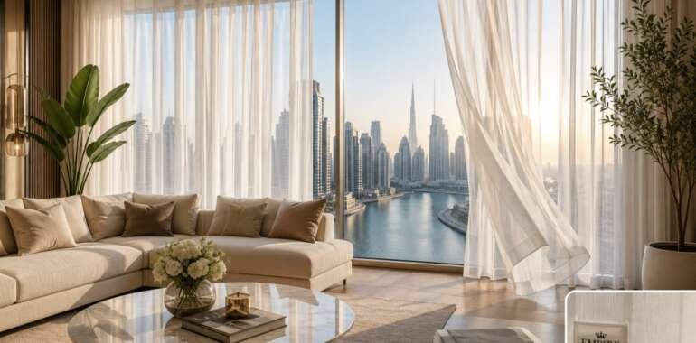 Sheer Curtains in Business Bay – Elegant Window Treatments for Modern Spaces