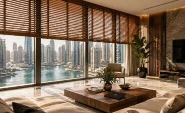 Wooden Blinds In Dubai Marina: Stylish & Custom Window Solutions