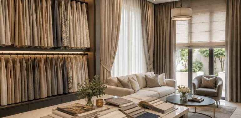 Curtain Shop in Arabian Ranches: Custom Curtains for Elegant Homes