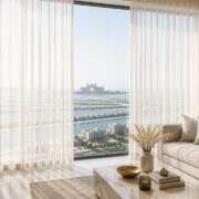 Sheer Curtains in Palm Jumeirah: Elegant Light & Privacy