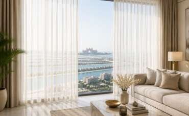 Sheer Curtains in Palm Jumeirah: Elegant Light & Privacy