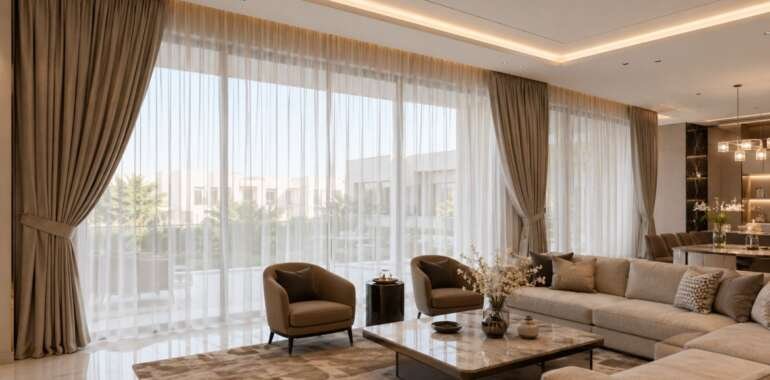 Curtain Shop in Al Warqa Villas: Custom Curtains for Dubai Homes