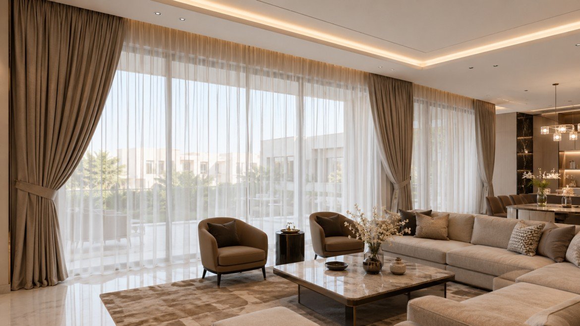 Curtain Shop in Al Warqa Villas: Custom Curtains for Dubai Homes
