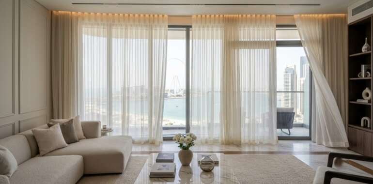 Sheer Curtains in JBR: Elegant Window Solutions for Modern Homes