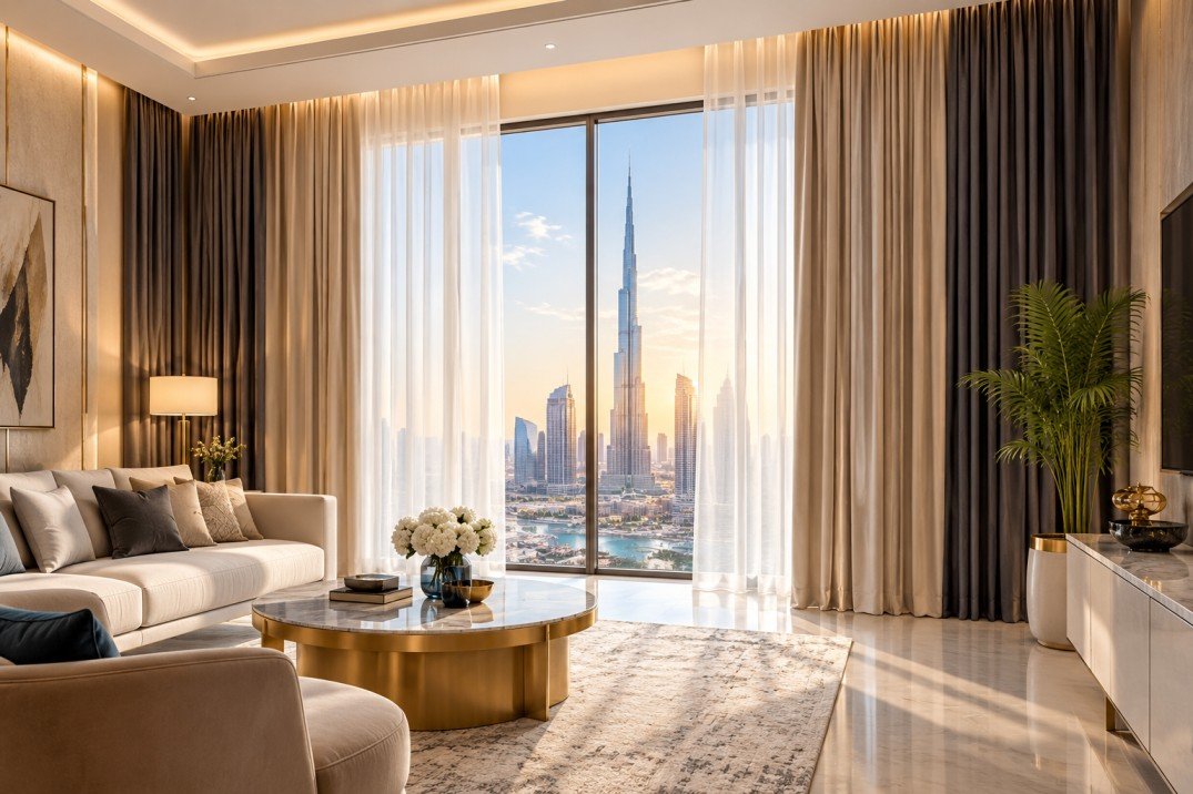 Luxury Curtain Designs for Dubai Homes: Elegant Ideas for Modern Interiors