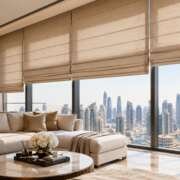 Roman Blinds in Downtown Dubai: Elegant Custom Window Solutions