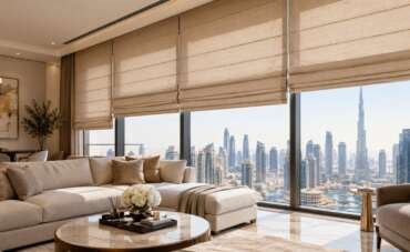 Roman Blinds in Downtown Dubai: Elegant Custom Window Solutions